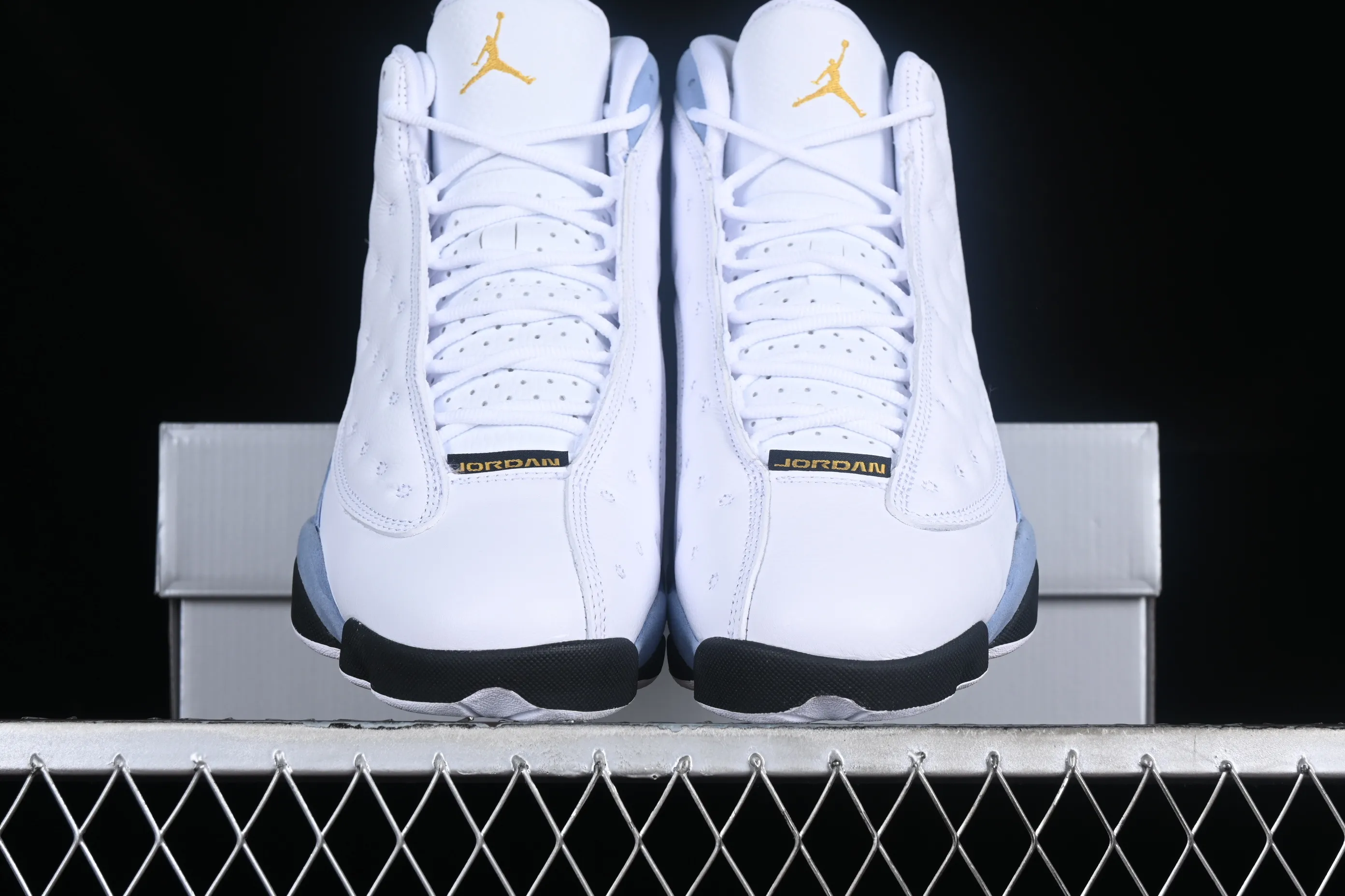 All categories Air Jordan Jordan series basketball shoes Air Jordan 13 pure original Air Jordan 13 Retro "Blue Grey" AJ13 Joe 13 cement gray 414571-170
